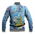 Tuvalu mo te Atua Baseball Jacket Tuvalu Dolphin Polynesian Pattern