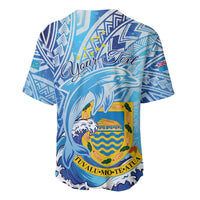 Tuvalu mo te Atua Baseball Jersey Tuvalu Dolphin Polynesian Pattern LT01 - Polynesian Pride
