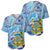 Tuvalu mo te Atua Baseball Jersey Tuvalu Dolphin Polynesian Pattern