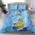 Tuvalu mo te Atua Bedding Set Tuvalu Dolphin Polynesian Pattern