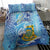 Tuvalu mo te Atua Bedding Set Tuvalu Dolphin Polynesian Pattern