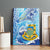 Tuvalu mo te Atua Canvas Wall Art Tuvalu Dolphin Polynesian Pattern