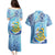 Tuvalu mo te Atua Couples Matching Puletasi and Hawaiian Shirt Tuvalu Dolphin Polynesian Pattern