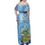 Tuvalu mo te Atua Family Matching Off Shoulder Maxi Dress and Hawaiian Shirt Tuvalu Dolphin Polynesian Pattern