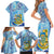 Tuvalu mo te Atua Family Matching Short Sleeve Bodycon Dress and Hawaiian Shirt Tuvalu Dolphin Polynesian Pattern