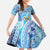 Tuvalu mo te Atua Family Matching Summer Maxi Dress and Hawaiian Shirt Tuvalu Dolphin Polynesian Pattern