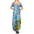 Tuvalu mo te Atua Family Matching Summer Maxi Dress and Hawaiian Shirt Tuvalu Dolphin Polynesian Pattern