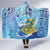 Tuvalu mo te Atua Hooded Blanket Tuvalu Dolphin Polynesian Pattern