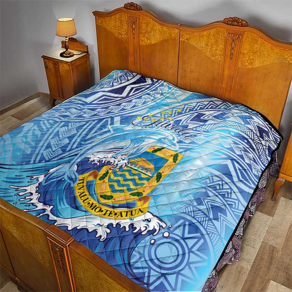 Tuvalu mo te Atua Quilt Tuvalu Dolphin Polynesian Pattern