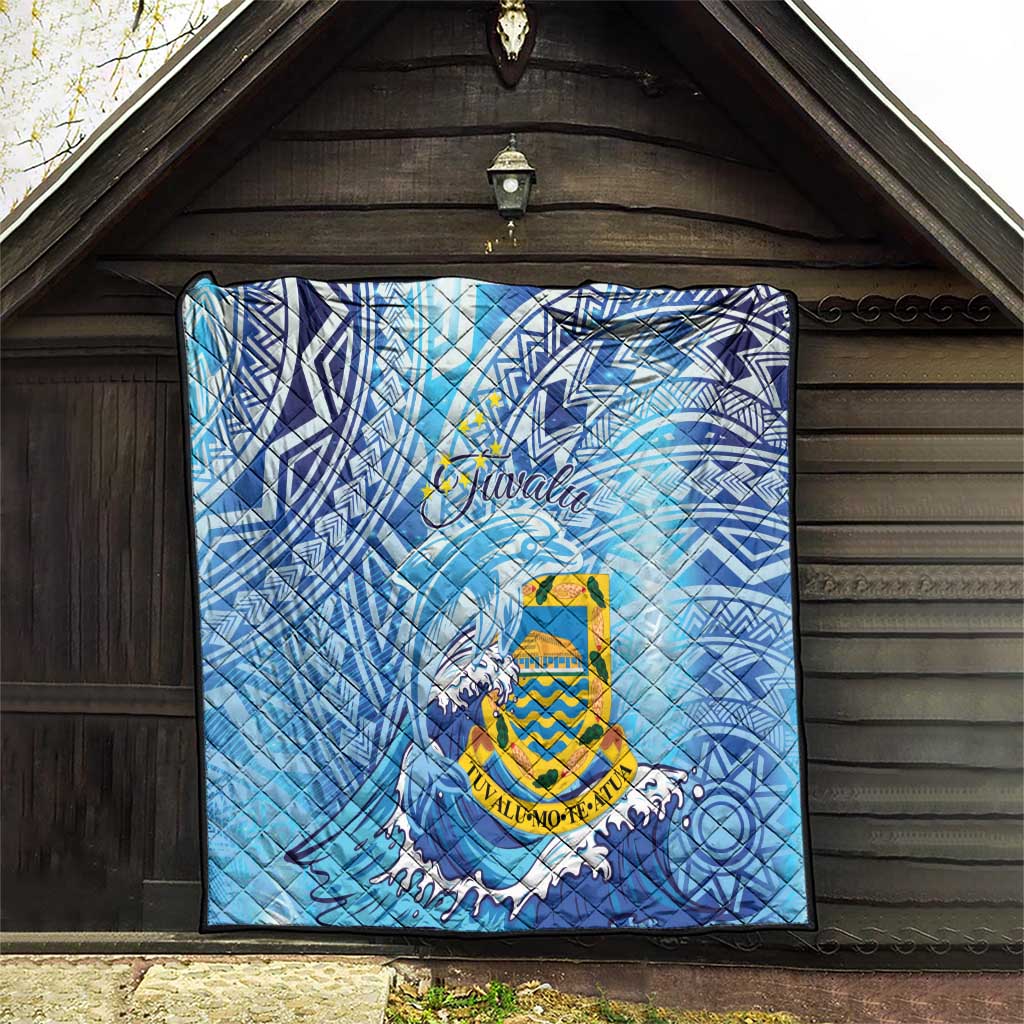Tuvalu mo te Atua Quilt Tuvalu Dolphin Polynesian Pattern