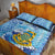 Tuvalu mo te Atua Quilt Bed Set Tuvalu Dolphin Polynesian Pattern