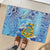 Tuvalu mo te Atua Rubber Doormat Tuvalu Dolphin Polynesian Pattern