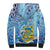 Tuvalu mo te Atua Sherpa Hoodie Tuvalu Dolphin Polynesian Pattern