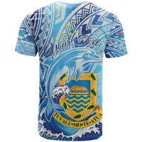 Tuvalu mo te Atua T Shirt Tuvalu Dolphin Polynesian Pattern LT01 - Polynesian Pride