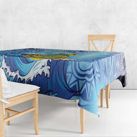Tuvalu mo te Atua Tablecloth Tuvalu Dolphin Polynesian Pattern