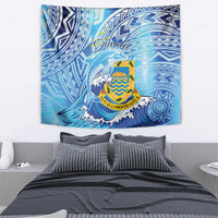 Tuvalu mo te Atua Tapestry Tuvalu Dolphin Polynesian Pattern