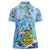 Tuvalu mo te Atua Women Polo Shirt Tuvalu Dolphin Polynesian Pattern