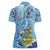 Tuvalu mo te Atua Women Polo Shirt Tuvalu Dolphin Polynesian Pattern