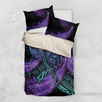 In September We Wear Teal And Purple Bedding Set Magic Ribbon Semicolon