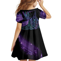 In September We Wear Teal And Purple Family Matching Short Sleeve Bodycon Dress and Hawaiian Shirt Magic Ribbon Semicolon LT01 - Polynesian Pride