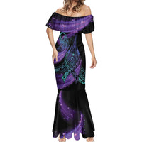 In September We Wear Teal And Purple Mermaid Dress Magic Ribbon Semicolon LT01 - Polynesian Pride