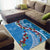 Fiji Tagimaucia Floral Area Rug Tapa Pattern