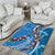 Fiji Tagimaucia Floral Area Rug Tapa Pattern