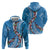 Fiji Tagimaucia Floral Hoodie Tapa Pattern