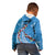 Fiji Tagimaucia Floral Kid Hoodie Tapa Pattern