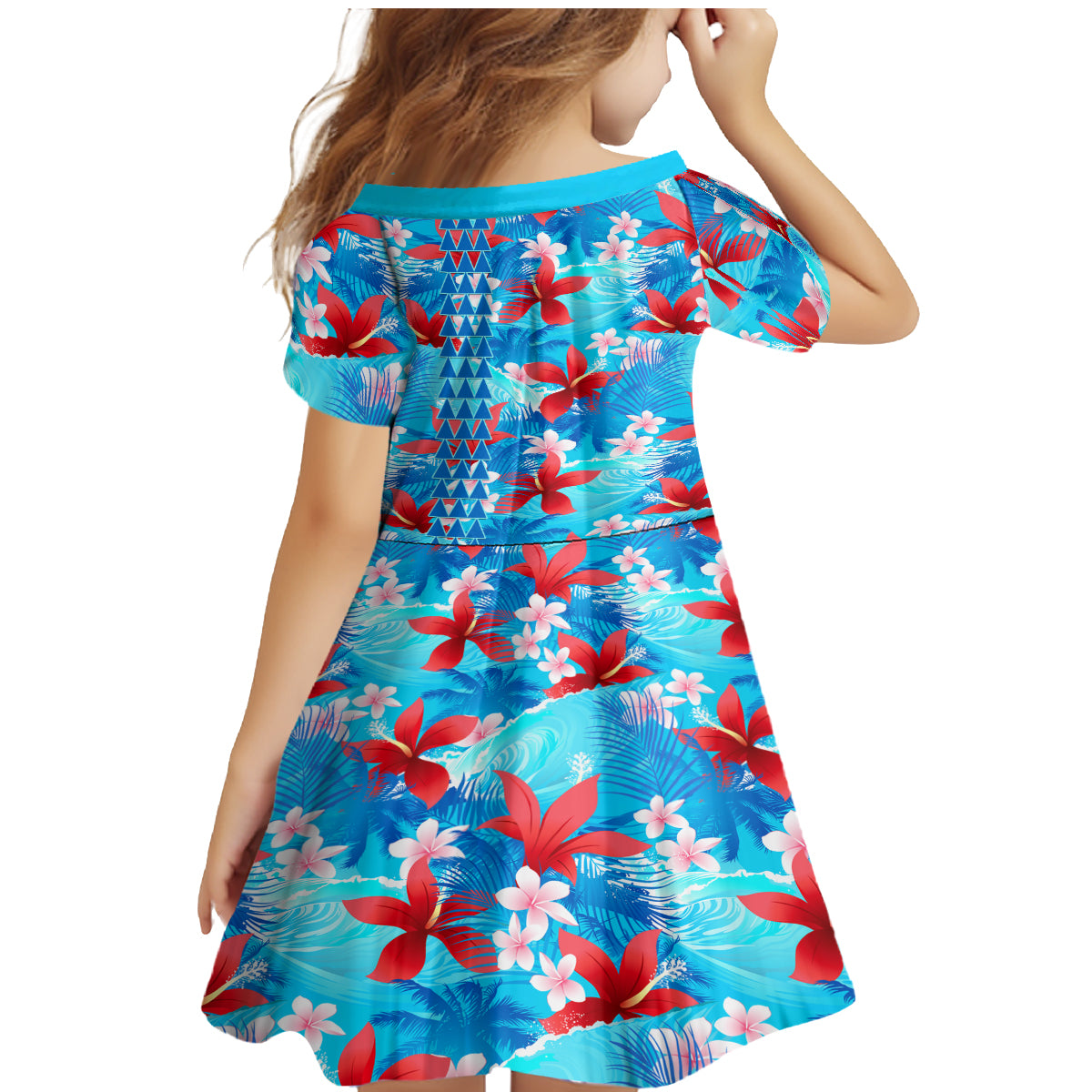 Hawaii Christmas Family Matching Mermaid Dress and Hawaiian Shirt Santa Claus Surfing Kakau Tropical Style LT01 - Polynesian Pride