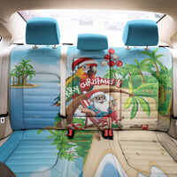 Hawaii Santa Parrot Christmas Back Car Seat Cover Summer Vibe - Polynesian Pride