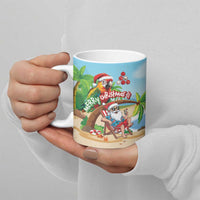 Personalized Hawaii Santa Parrot Christmas Ceramic Mug Summer Vibe LT01 - Polynesian Pride