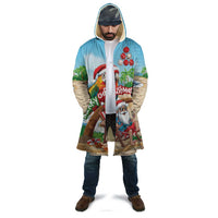 Personalized Hawaii Santa Parrot Christmas Cloak Summer Vibe LT01 - Polynesian Pride