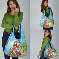 Hawaii Santa Parrot Christmas Grocery Bag Summer Vibe LT01 - Polynesian Pride