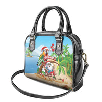 Hawaii Santa Parrot Christmas Shoulder Handbag Summer Vibe - Polynesian Pride