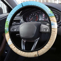Hawaii Santa Parrot Christmas Steering Wheel Cover Summer Vibe - Polynesian Pride