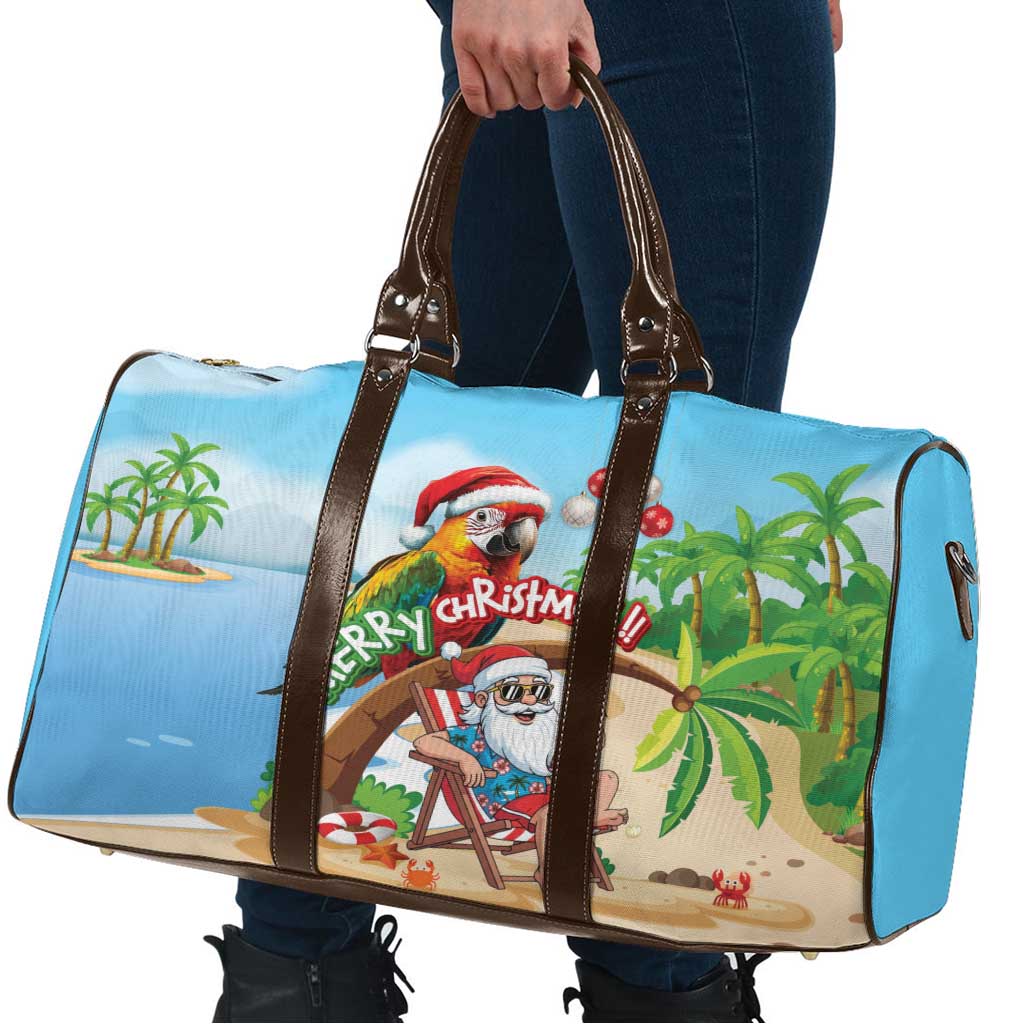 Hawaii Santa Parrot Christmas Travel Bag Summer Vibe LT01 - Polynesian Pride