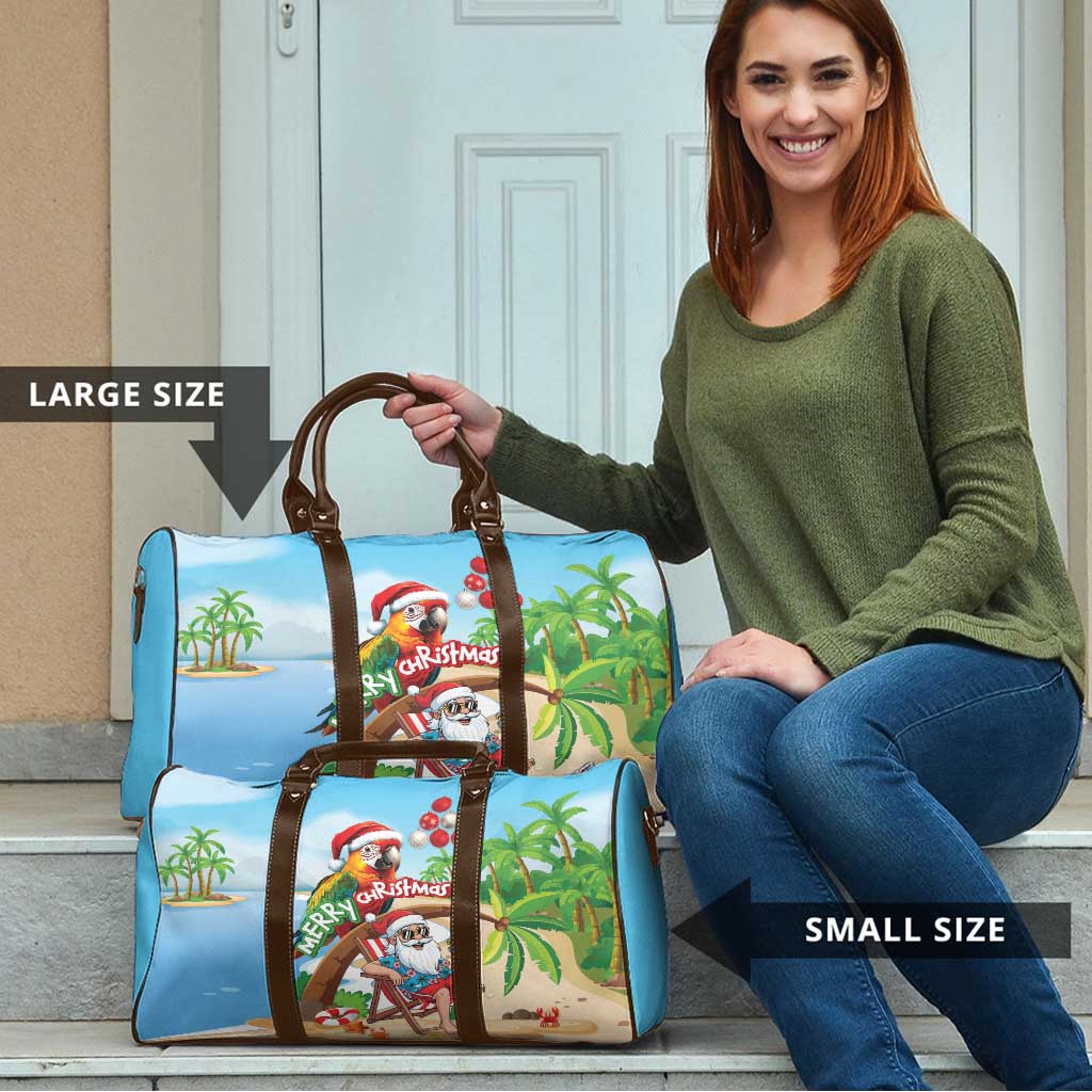 Hawaii Santa Parrot Christmas Travel Bag Summer Vibe LT01 - Polynesian Pride