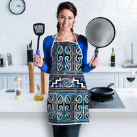 Maori Matariki Apron Blue Galaxy Aesthetic Koru Art LT01 - Polynesian Pride