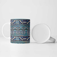 Maori Matariki Ceramic Mug Blue Galaxy Aesthetic Koru Art LT01 - Polynesian Pride