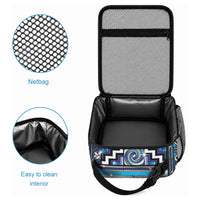 Maori Matariki Lunch Bag Blue Galaxy Aesthetic Koru Art LT01 - Polynesian Pride