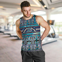 Maori Matariki Men Tank Top Blue Galaxy Aesthetic Koru Art LT01 Blue - Polynesian Pride
