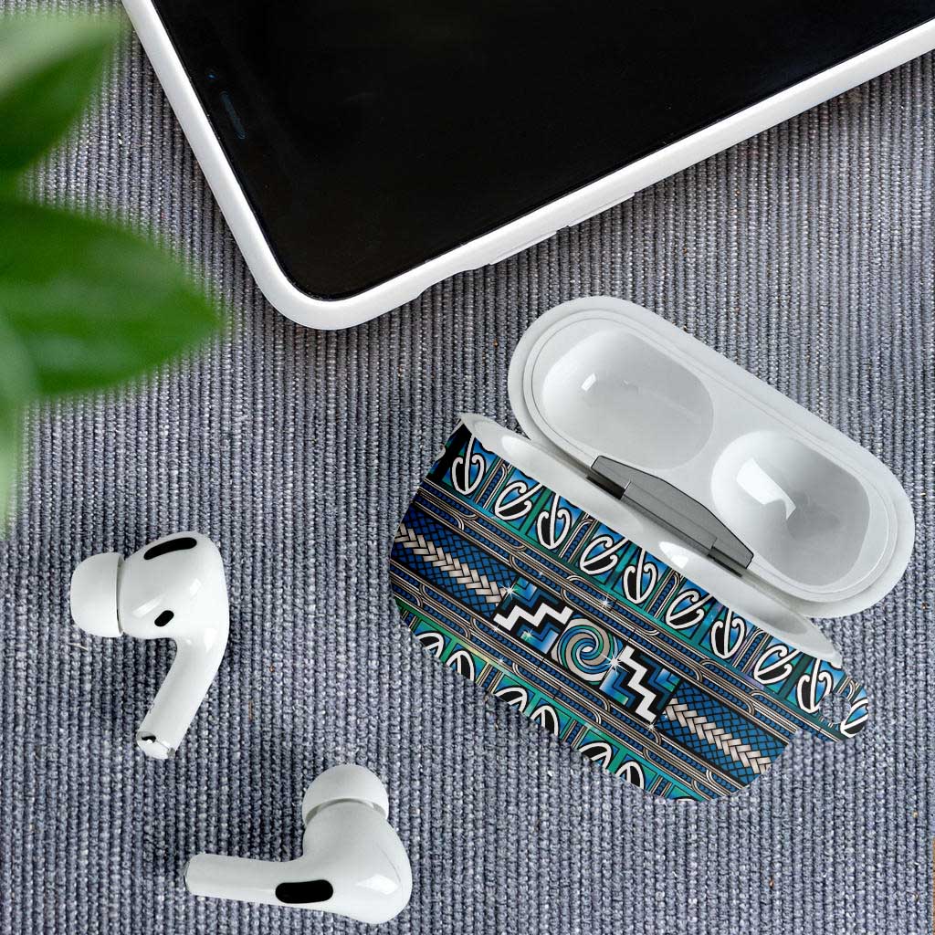 Maori Matariki AirPods Case Green Galaxy Aesthetic Koru Art LT01 - Polynesian Pride