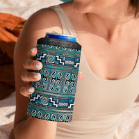 Maori Matariki 4 in 1 Can Cooler Tumbler Green Galaxy Aesthetic Koru Art LT01 - Polynesian Pride