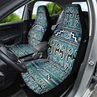 Maori Matariki Car Seat Cover Green Galaxy Aesthetic Koru Art LT01 - Polynesian Pride