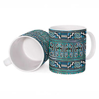 Maori Matariki Ceramic Mug Green Galaxy Aesthetic Koru Art LT01 - Polynesian Pride