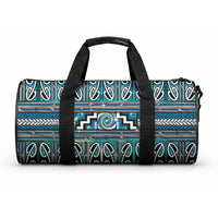Maori Matariki Duffle Bag Green Galaxy Aesthetic Koru Art