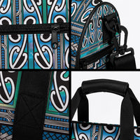 Maori Matariki Duffle Bag Green Galaxy Aesthetic Koru Art