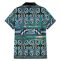 Maori Matariki Family Matching Puletasi and Hawaiian Shirt Green Galaxy Aesthetic Koru Art LT01 - Polynesian Pride
