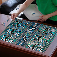 Maori Matariki Puzzle Green Galaxy Aesthetic Koru Art LT01 - Polynesian Pride